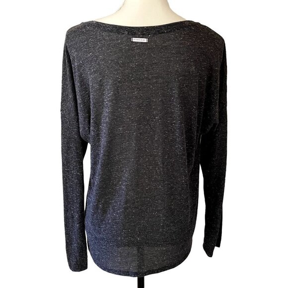 Victoria Secret | Long Sleeve Sheer Button Up Top | Color: Gray | Size: Medium - Picture 4 of 10